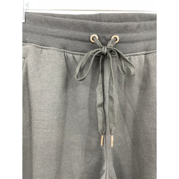 Bebe Womens Black Jogger Sweatpants Fleece Activewear Pants Rhinestones NEW 1X - Picture 4 of 11